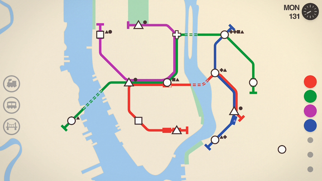 Mini Metro Line Design: Short Routes, Useful Transfers